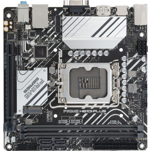 Материнская плата ASUS PRIME H610I-PLUS-CSM Soc-1700 Intel H610 2xDDR5 mini-ITX AC`97 8ch(7.1) GbLAN+VGA+HDMI+DP [PRIME H610I-PLUS-CSM]