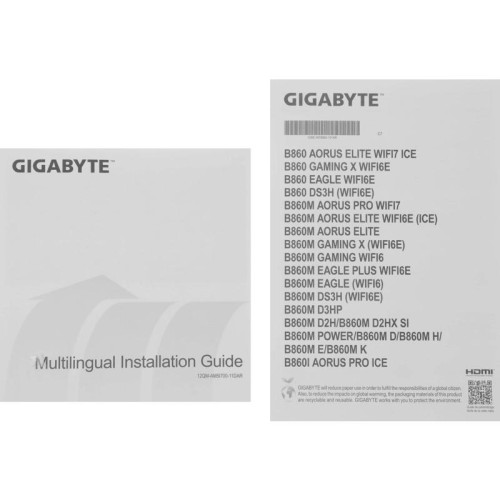 Материнская плата Gigabyte B860M GAMING X WIFI6E Soc-1851 Intel B860 4xDDR5 mATX AC`97 8ch(7.1) 2.5Gg RAID+HDMI+DP