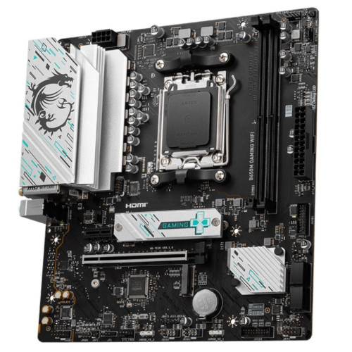 Материнская плата MSI B650M GAMING WIFI B650, AM5, 2*DDR5, 1*PCIEx16, 1*PCIEx1, 2*M.2, 1*TypeC, 7*USB3.2Gen1, 6*USB2.0, 4*SATA3.0, 2.5G, DP, HDMI, M-ATX, RTL Материнская плата MSI B650M GAMING WIFI B650, AM5, 2*DDR5, 1*PCIEx16, 1*PCIEx1, 2*M.2, 1*TypeC, 7*USB3.2Gen1, 6*USB2.0, 4*SATA3.0, 2.5G, DP, HDMI, M-ATX, RTL