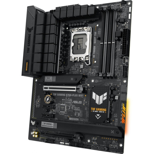 Материнская плата ASUS TUF GAMING B760-PLUS WIFI Soc-1700 Intel B760 4xDDR5 ATX AC`97 8ch(7.1) 2.5Gg RAID+HDMI+DP [TUF GAMING B760-PLUS WIFI]
