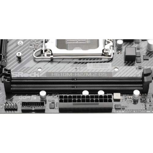 Материнская плата Asrock H610M-H2/M.2 D5 Soc-1700 Intel H610 2xDDR5 mATX AC`97 8ch(7.1) GbLAN+HDMI [H610M-H2/M.2 D5]