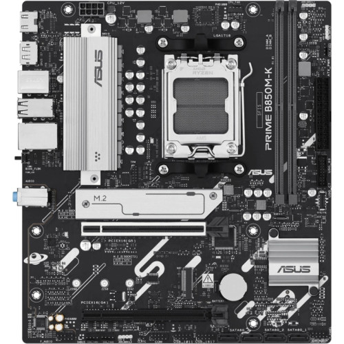 Материнская плата Asus PRIME B850M-K SocketAM5 AMD B850 2xDDR5 mATX AC`97 8ch(7.1) 2.5Gg RAID+HDMI+DP