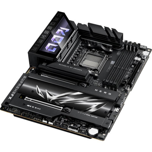 Материнская плата ASUS ROG CROSSHAIR X870E HERO SocketAM5 AMD X870 4xDDR5 ATX AC`97 8ch(7.1) 5Gigabit + 2.5Gigabit Ethernet RAID+HDMI [ROG CROSSHAIR X870E HERO]