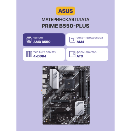 Материнская плата/ PRIME B550-PLUS