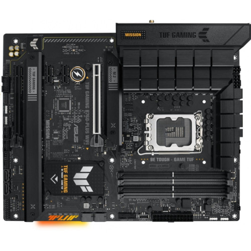 Материнская плата ASUS TUF GAMING B760-PLUS WIFI Soc-1700 Intel B760 4xDDR5 ATX AC`97 8ch(7.1) 2.5Gg RAID+HDMI+DP [TUF GAMING B760-PLUS WIFI]