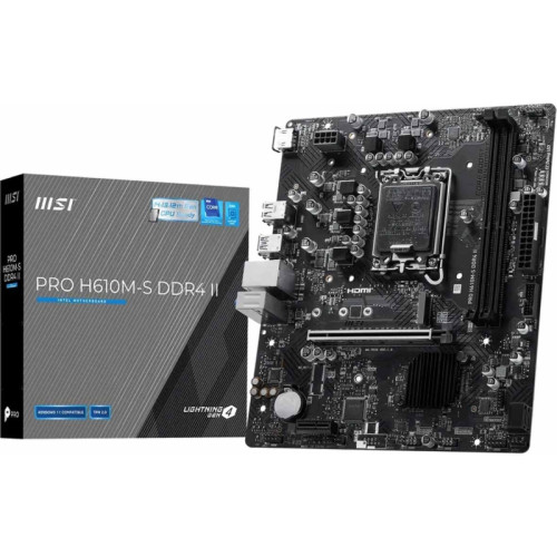 Материнская плата/ PRO H610M-S DDR4 II Материнская плата/ PRO H610M-S DDR4 II