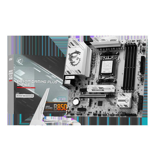 Материнская плата MSI B850M GAMING PLUS WIFI6E SocketAM5 AMD B850 4xDDR5 mATX AC`97 8ch(7.1) 2.5Gg RAID+HDMI+DP