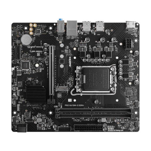 Материнская плата MSI PRO H610M-S DDR4 Soc-1700 Intel H610 2xDDR4 mATX AC`97 8ch(7.1) GbLAN+HDMI