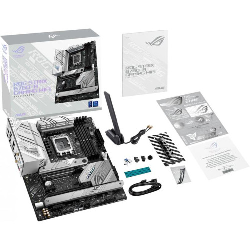 Материнская плата ASUS ROG STRIX B760-A GAMING WIFI Soc-1700 Intel B760 4xDDR5 ATX AC`97 8ch(7.1) 2.5Gg RAID+HDMI+DP [ROG STRIX B760-A GAMING WIFI]