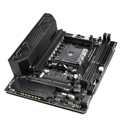 Материнская плата ASUS ROG CROSSHAIR VIII IMPACT X570 AM4 mini-DTX 2xDDR4 PCIEx16 2xM.2 USB-C GLAN Wi-Fi 6 {6}