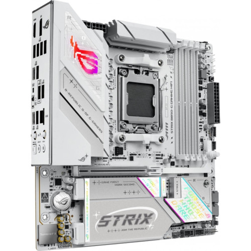 Материнская плата Asus ROG STRIX B850-G GAMING WIFI SocketAM5 AMD B850 4xDDR5 mATX AC`97 8ch(7.1) 2.5Gg RAID+HDMI+DP