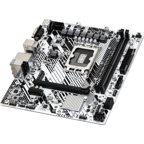 Материнская плата Asrock H610M-HDV/M.2+ D5 Soc-1700 Intel H610 2xDDR5 mATX AC`97 8ch(7.1) GbLAN+VGA+HDMI+DP [H610M-HDV/M.2+ D5]