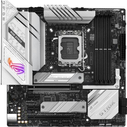 Материнская плата ASUS ROG STRIX B760-G GAMING WIFI Soc-1700 Intel B760 4xDDR5 mATX AC`97 8ch(7.1) 2.5Gg RAID+HDMI+DP [ROG STRIX B760-G GAMING WIFI]