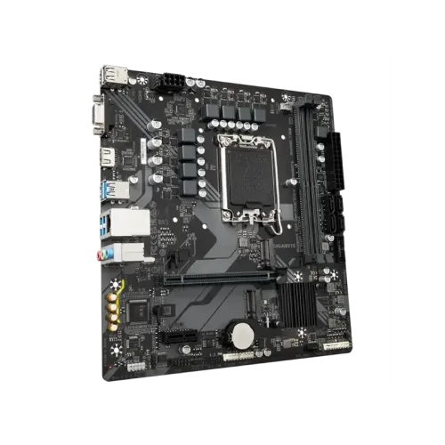Материнская плата MB GIGABYTE INTEL B760 s1700, 2xDDR4(64GB), D-SUB/HDMI 2.1, 1xPCIe 4.0x16, 1xPCIe 3.0, 1xLAN, 4xSATA 6Gb/s, 2xM.2, 4xUSB 3.2, 2xUSB 2.0, mATX