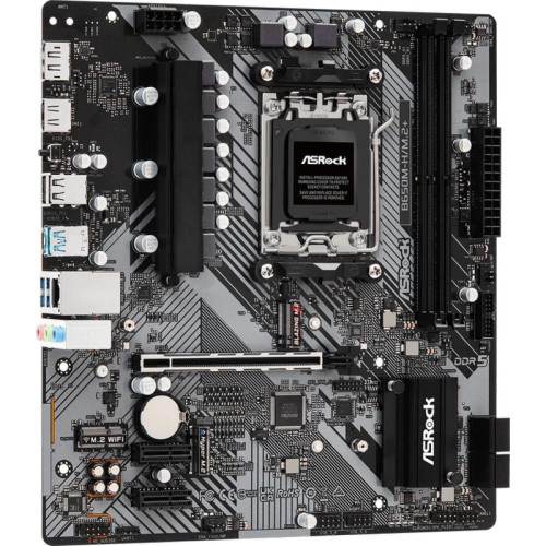 Материнская плата Asrock B650M-H/M.2+ SocketAM5 AMD B650 2xDDR5 mATX AC`97 8ch(7.1) GbLAN RAID+HDMI+DP [B650M-H/M.2+]