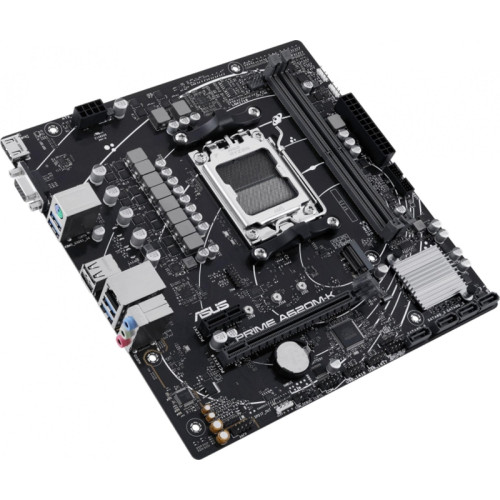 Материнская плата ASUS PRIME A620M-K SocketAM5 AMD A620 2xDDR5 mATX AC`97 8ch(7.1) GbLAN RAID+VGA+HDMI [PRIME A620M-K]
