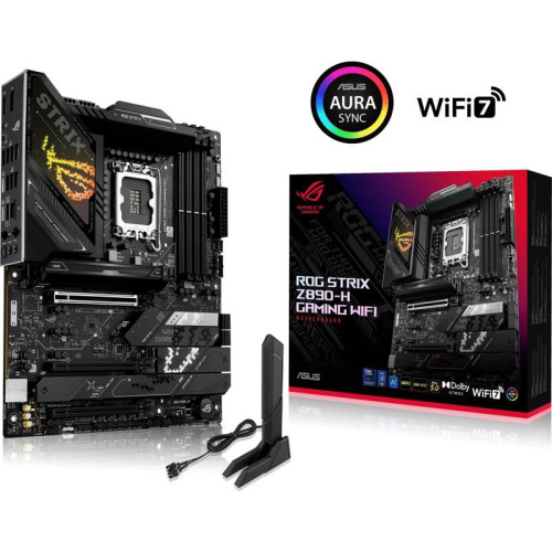 Материнская плата Asus ROG STRIX Z890-H GAMING WIFI Soc-1851 Intel Z890 4xDDR5 ATX AC`97 8ch(7.1) 5Gigabit RAID+HDMI+DP