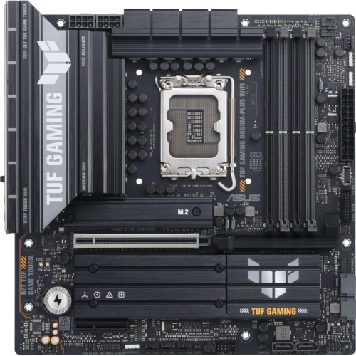 Материнская плата Asus TUF GAMING B860M-PLUS WIFI Soc-1851 Intel B860 4xDDR5 mATX AC`97 8ch(7.1) 2.5Gg RAID+HDMI+DP Материнская плата Asus TUF GAMING B860M-PLUS WIFI Soc-1851 Intel B860 4xDDR5 mATX AC`97 8ch(7.1) 2.5Gg RAID+HDMI+DP