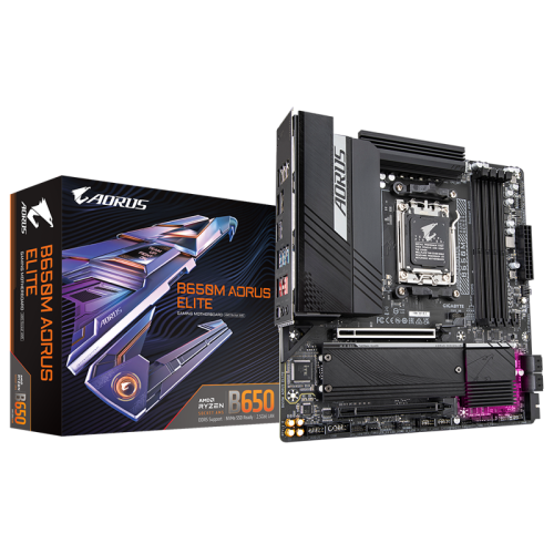 Материнская плата/ MB GIGABYTE AMD B650 sAM5, 4xDDR5(192GB), HDMI 2.1/DP, 2xPCIe 4.0x16, 1xLAN (2.5GbE), 4xSATA 6Gb/s, 2xM.2, 1xUSB-C, 7xUSB 3.2, 4xUSB 2.0, mATX