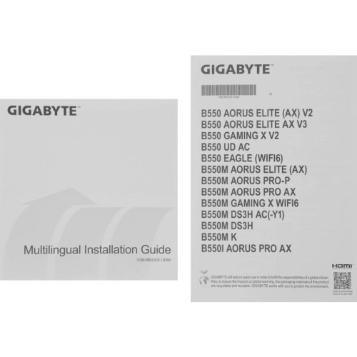 Материнская плата Gigabyte B550 EAGLE Soc-AM4 AMD B550 4xDDR4 ATX AC`97 8ch(7.1) GbLAN RAID+HDMI