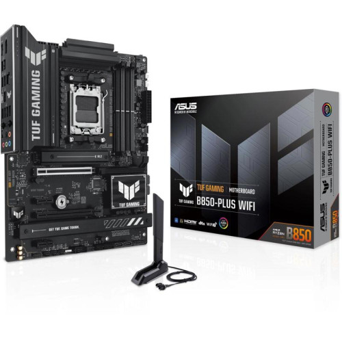 Материнская плата Asus TUF GAMING B850-PLUS WIFI SocketAM5 AMD B850 4xDDR5 ATX AC`97 8ch(7.1) 2.5Gg RAID+HDMI+DP