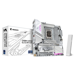 Материнская плата Z890M AORUS ELITE WIFI7 ICE, Socket 1851, Intel®Z890, 4xDDR5-6400, DP, 2xPCI-Ex16, 4xSATA3(RAID 0/1/5/10), 3xM.2, 8Ch Audio, 1x2.5GbLan, WiFi, (4+4)xUSB2.0, (5+2)xUSB3.2, (1+1)xUSB Type-C™, mATX, RTL