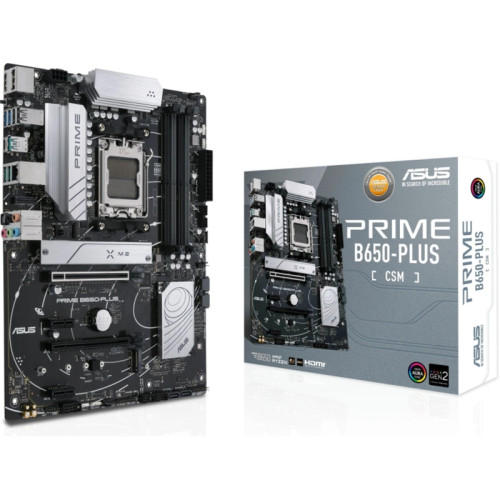 Материнская плата Asus PRIME B650-PLUS-CSM SocketAM5 AMD B650 4xDDR5 ATX AC`97 8ch(7.1) 2.5Gg RAID+HDMI+DP Материнская плата Asus PRIME B650-PLUS-CSM SocketAM5 AMD B650 4xDDR5 ATX AC`97 8ch(7.1) 2.5Gg RAID+HDMI+DP
