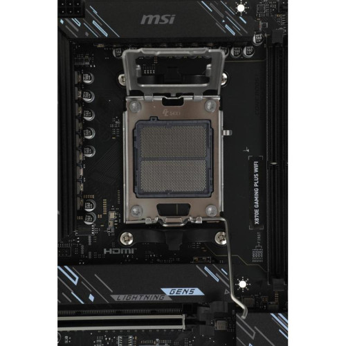Материнская плата MSI X870E GAMING PLUS WIFI X870E, AM5, 4*DDR5, 3*PCIEx16, 1*PCIEx1, 3*M.2, 2*TypeC, 2*USB3.2Gen2, 6*USB3.2Gen1, 10*USB2.0, 4*SATA3.0, 5G, 1*Type-C(DP), HDMI, ATX, RTL