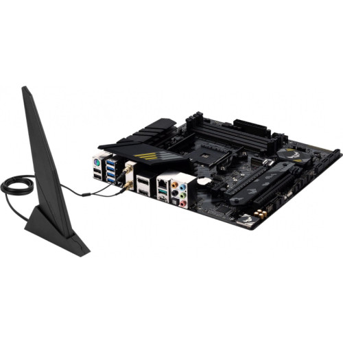 Материнская плата ASUS TUF GAMING B550M-PLUS WIFI II Soc-AM4 AMD B550 4xDDR4 mATX AC`97 8ch(7.1) 2.5Gg RAID+HDMI+DP [TUF GAMING B550M-PLUS WIFI II]
