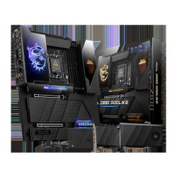 Материнская плата MSI MEG Z890 GODLIKE Z890, LGA1851, 4*DDR5, 2*PCIEx16, 1*PCIEx4, 8*M.2, 7*TypeC, 8*USB3.2Gen2, 4*USB3.2Gen1, 4*USB2.0, 4*SATA3.0, 10G, 5G, 2xType-C(DP), E-ATX, RTL
