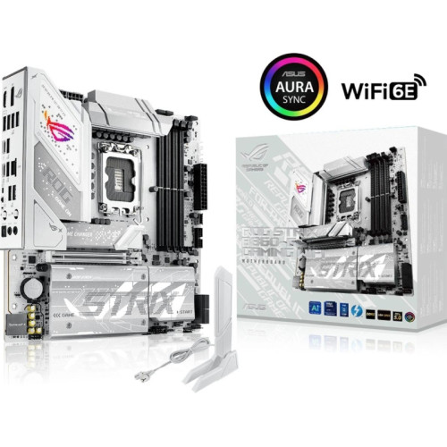 Материнская плата Asus ROG STRIX B860-G GAMING WIFI Soc-1851 Intel B860 4xDDR5 mATX AC`97 8ch(7.1) 2.5Gg RAID+HDMI+DP