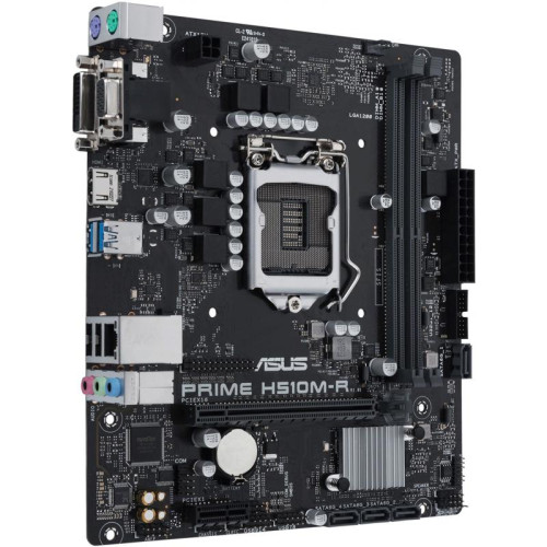 Материнская плата Asus PRIME H510M-R-SI Soc-1200 Intel H510 2xDDR4 mATX AC`97 8ch(7.1) GbLAN+VGA+DVI+HDMI White Box