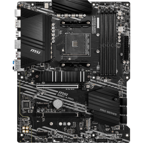 Материнская плата/ MB MSI AMD B550 sAM4, 4xDDR4(128GB), HDMI 2.1/DP, 1xPCIe 4.0x16, 1xPCIe 3.0x16, 2xPCIe 3.0, 1xLAN, 6xSATA 6Gb/s, 2xM.2, 1xUSB-C, 3xUSB 3.2, 4xUSB 2.0, 1xPS/2, ATX