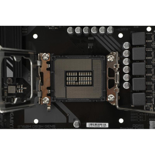 Материнская плата Gigabyte B760M DS3H GEN5 Soc-1700 Intel B760 4xDDR5 mATX AC`97 8ch(7.1) 2.5Gg RAID+VGA+HDMI+DP