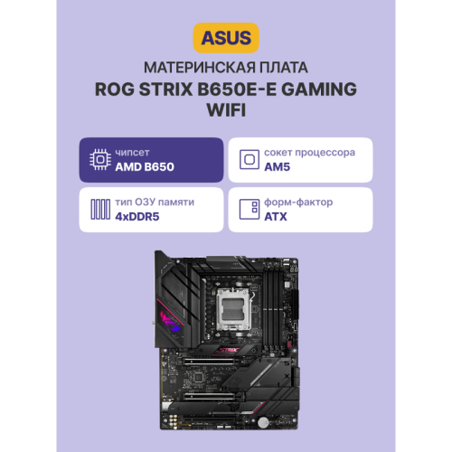 Материнская плата/ ROG STRIX B650E-E GAMING WIFI