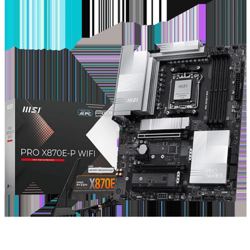 Материнская плата MSI PRO X870E-P WIFI SocketAM5 AMD X870E 4xDDR5 ATX AC`97 8ch(7.1) 5Gigabit RAID+HDMI