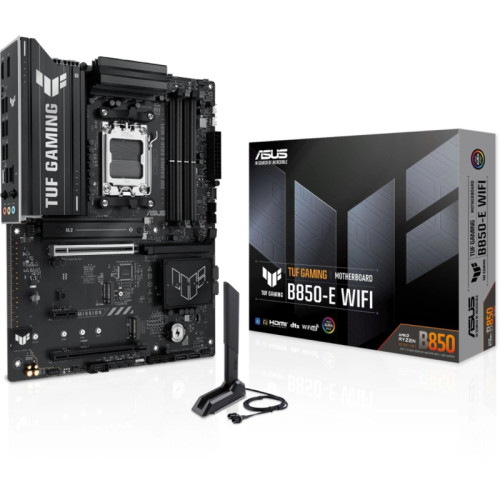 Материнская плата Asus TUF GAMING B850-E WIFI SocketAM5 AMD B850 4xDDR5 ATX AC`97 8ch(7.1) 2.5Gg RAID+HDMI+DP