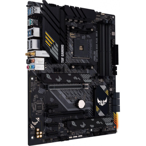 Материнская плата ASUS TUF GAMING B550-PLUS WIFI II Soc-AM4 AMD B550 4xDDR4 ATX AC`97 8ch(7.1) 2.5Gg RAID+HDMI+DP [TUF GAMING B550-PLUS WIFI II]