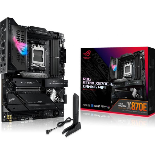 Материнская плата ASUS ROG STRIX X870E-E GAMING WIFI SocketAM5 AMD X870 4xDDR5 ATX AC`97 8ch(7.1) 5Gigabit RAID+HDMI [ROG STRIX X870E-E GAMING WIFI]