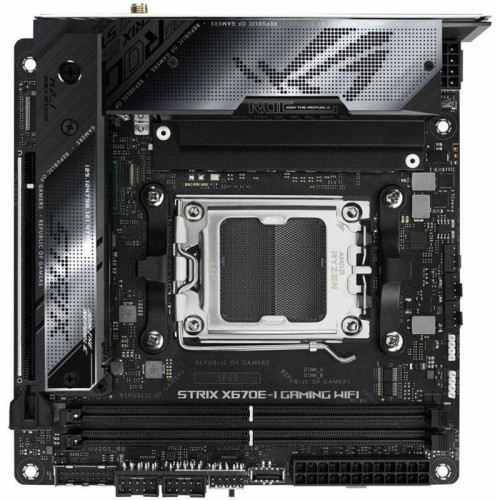 Материнская плата ASUS ROG STRIX X670E-I GAMING WIFI SocketAM5 AMD X670 2xDDR5 mini-ITX AC`97 8ch(7.1) 2.5Gg RAID+HDMI [ROG STRIX X670E-I GAMING WIFI]