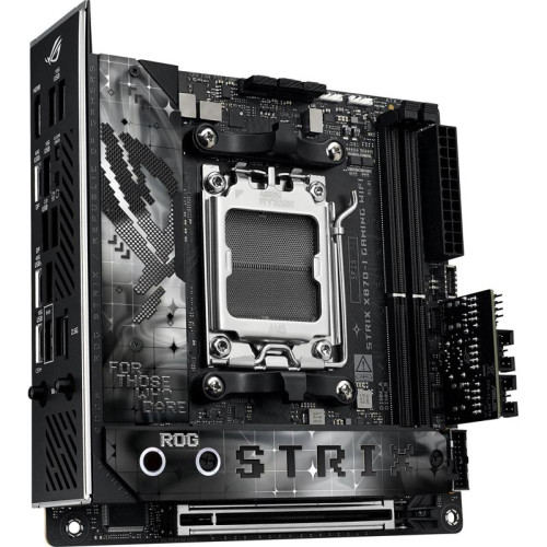 Материнская плата Asus ROG STRIX X870-I GAMING WIFI SocketAM5 AMD X870 2xDDR5 mini-ITX AC`97 8ch(7.1) 2.5Gg RAID+HDMI