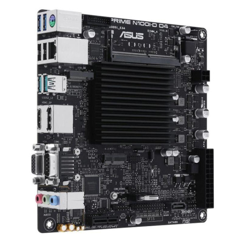 Материнская плата с ЦПУ ASUS PRIME N100I-D D4-CSM N100 mini-ITX DDR4 PCIEx1 M.2 DP HDMI VGA GLAN Материнская плата с ЦПУ ASUS PRIME N100I-D D4-CSM N100 mini-ITX DDR4 PCIEx1 M.2 DP HDMI VGA GLAN