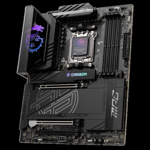 Материнская плата MSI MPG X870E CARBON WIFI SocketAM5 AMD X870 4xDDR5 ATX AC`97 8ch(7.1) 5Gigabit + 2.5Gigabit Ethernet RAID+HDMI