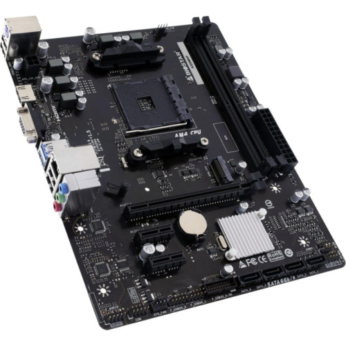 Материнская плата Biostar A520MHP Soc-AM4 AMD A520 2xDDR4 mATX AC`97 8ch(7.1) GbLAN RAID+VGA+HDMI [A520MHP]