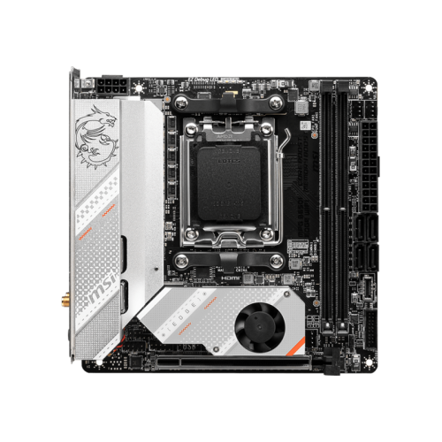 Материнская плата MB MSI AMD B650 sAM5, 2xDDR5(128GB), HDMI 2.1, 1xPCIe 4.0x16, 1xLAN (2.5GbE), Wi-Fi, BT, 4xSATA 6Gb/s, 2xM.2, 1xUSB-C, 5xUSB 3.2, mini ITX