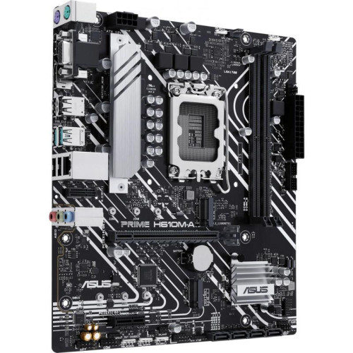 Материнская плата ASUS PRIME H610M-A-CSM Soc-1700 Intel H610 2xDDR5 mATX AC`97 8ch(7.1) GbLAN+VGA+HDMI+DP [PRIME H610M-A-CSM]