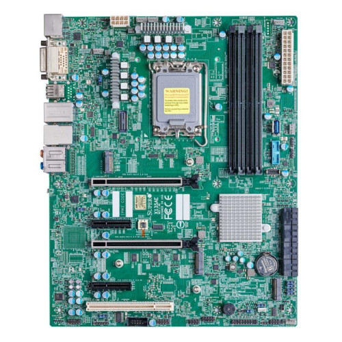 Материнская плата SuperMicro MBD-X13SAE-B Intel 13th/12th Gen Core i9/i7/i5/i3 LGA1700 CPU, Intel W680 Chipset, Up to 128GB ECC/non-ECC DDR5 DIMM, HDMI/DP/DVI-D, 8xSATA, 1xGbit/1x2.5Gbit LAN, 4xUSB 2.0, 8xUSB 3.2, 3xM.2 Key M, 2xPCIe x4, 2xPCIe x16 (16/N