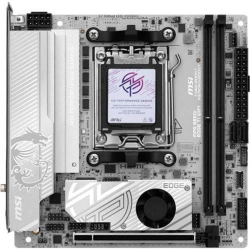 Материнская плата MSI MPG B850I EDGE TI WIFI SocketAM5 AMD B850 2xDDR5 mini-ITX AC`97 8ch(7.1) 5Gigabit RAID+HDMI Материнская плата MSI MPG B850I EDGE TI WIFI SocketAM5 AMD B850 2xDDR5 mini-ITX AC`97 8ch(7.1) 5Gigabit RAID+HDMI