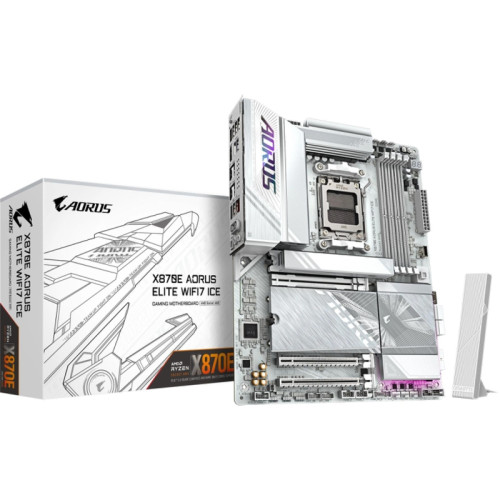 Материнская плата Gigabyte X870E AORUS ELITE WIFI7 ICE, RTL