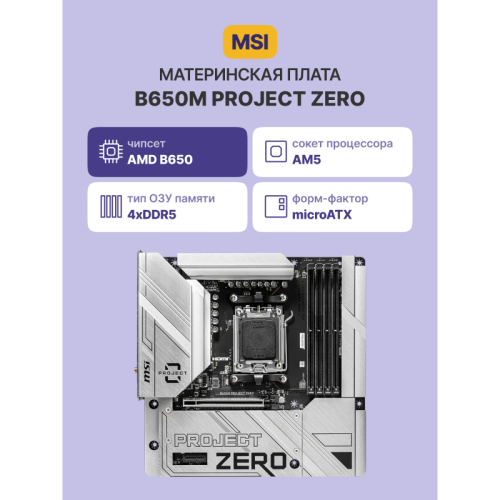 Материнская плата/ B650M PROJECT ZERO